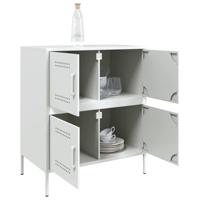 Dressoir 68x39x79 cm staal wit - thumbnail