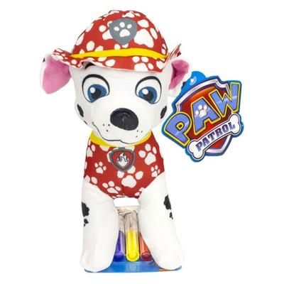 Sambro Paw patrol inkleur knuffel met stiften - marshall
