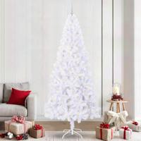 Kunstkerstboom met 300 LED Wit 240 cm PVC en staal - thumbnail