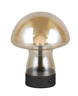 Trio TafellampDooley oplaadbaar met amber glas - R54981113
