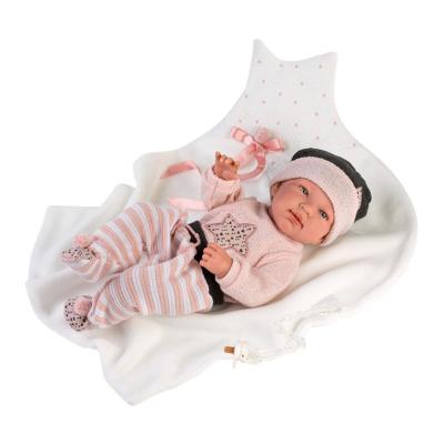 Babypop Tina met stervormig kussentje - 43 cm