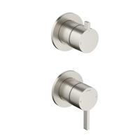 Hotbath Afbouwdeel mengkraan met 2-weg omstel Ace Geborsteld Nikkel - thumbnail