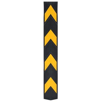 VidaXL Hoekbeschermers reflecterend 80 cm rubber 10 st