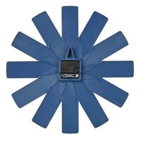 TFA Dostmann 60.3020.06 Wandklok Kwarts 400 mm x 37 mm x 400 mm Blauw, Middernachtsblauw Slepend uurwerk (geluidsloos) - thumbnail