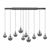 Neuhaus PURE Hanglamp E-Infinity 10 lichts L 100-198 cm donker grijs - thumbnail