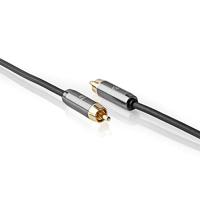 Nedis Subwoofer-Kabel | RCA Male | RCA Male | 3 m | 4.5 mm | 1 stuks - CATB24100GY30 CATB24100GY30 - thumbnail