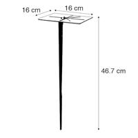 QAZQA Stalen grondpin met bevestigingsmateriaal - thumbnail