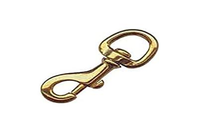 GS71306 - DRAAIBARE BRONZEN KARABIJNHAAK. 82MM.