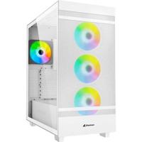 Sharkoon Rebel C50 White RGB midi tower behuizing - thumbnail
