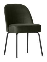 WOOOD Eetkamerstoel 'Vogue' Velvet, kleur Donkergroen - thumbnail