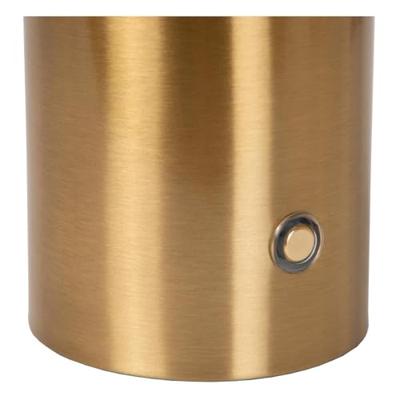 Lucide VIVO - Oplaadbare Tafellamp - Accu/Batterij - Ø 8 cm - LED Dimb. - E27 - 1x1W 2700K - Mat Goud / Messing Lucide VIVO - Oplaadbare Tafellamp - Accu/Batterij - Ø 8 cm - LED Dimb. - E27 - 1x1W 2700K - Mat Goud / Messing