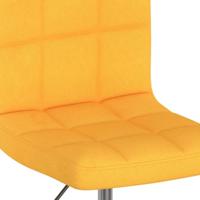 Eetkamerstoelen draaibaar 6 st stof geel - thumbnail