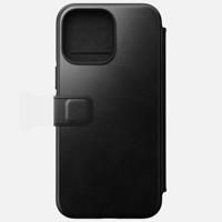 Nomad Modern Horween lederen folio iPhone 14 Pro Max - Black - thumbnail