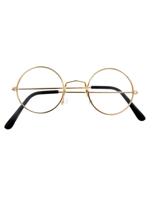 Ronde bril met glazen goud - thumbnail