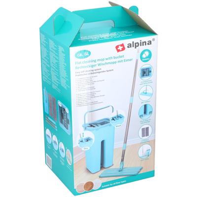 Alpina Platte Mop met Emmer Lichtblauw