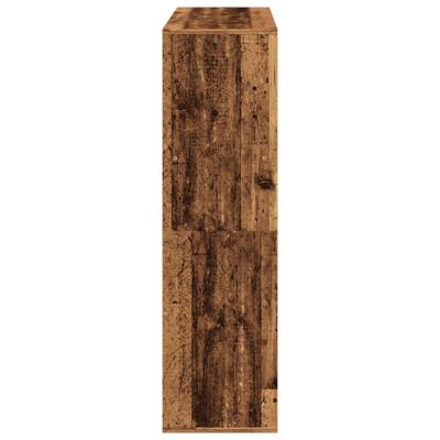 Boekenkast 100x33x135 cm bewerkt hout oud houtkleurig