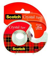 Scotch Plakband Crystal ft 19 mm x 25 m, blister met 1 afroller met 1 rolletje - thumbnail