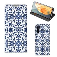 OPPO Reno3 | A91 Smart Cover Flower Blue - thumbnail
