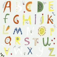 Creativ Company Servetten, alfabet, afm 33x33 cm, 20 stuk/ 1 doos - thumbnail