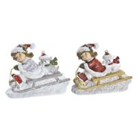 Kerstversiering DKD Home Decor Hars (13 x 6 x 10,5 cm) (2 Stuks) - thumbnail