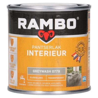 Rambo Pantserlak Interieur Transparant Zijdeglans - Greywash