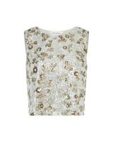 Msch Copenhagen Mschmagnolia Sl Top Emb 19474 Tops En Singlets Silver T Coco - thumbnail