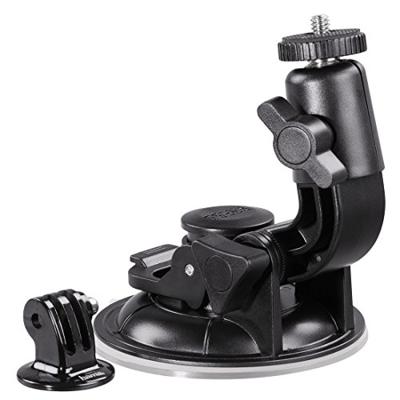 Hama Lichtgewicht zuigstatief met 3D-kogelkop voor GoPro-actiecams, zwart, 9-15 cm