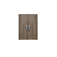 Kolomkast Dubbel Sanicare Q9/Q10/Q11 Soft-Closing Deuren Chromen Greep 90x67x32 cm Hoogglans Wit - thumbnail