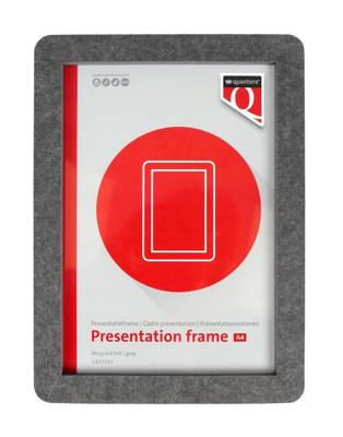 Presentatieframe quantore a4 gerecycled vilt grijs | 27 stuks