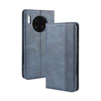 Magnetische Buckle retro Crazy Horse textuur horizontale Flip lederen case voor Huawei mate 30 met houder & kaartsleuven & fotolijstjes (blauw) - thumbnail