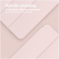Accezz Smart Silicone Bookcase voor Apple iPad Air 13 inch (2024) M2 Tablethoesje Roze - thumbnail