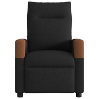 Massagestoel elektrisch verstelbaar stof zwart - thumbnail