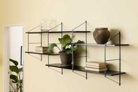 Bendt Wandrek 'Mie' metaal / hout 191 x 79cm, kleur zwart - thumbnail