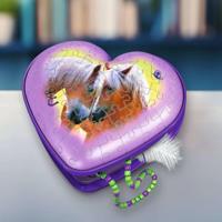 Ravensburger puzzel 54 stukjes 3D Hartendoosje paarden - thumbnail