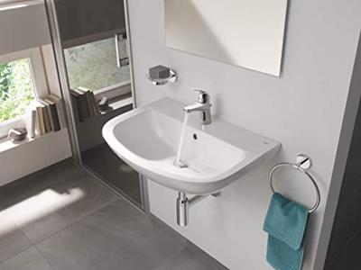 Grohe Wastafelkraan Start Curve 1-gats S-size met Waste en 28 mm ES Cartouche Chroom Grohe Wastafelkraan Start Curve 1-gats S-size met Waste en 28 mm ES Cartouche Chroom