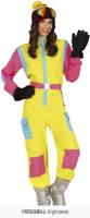 Party Ski Overall Geel/Pink Dames - thumbnail