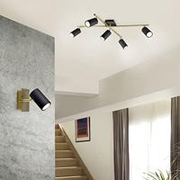 Trio WandspotMarley zwart met goud - 802400180 - thumbnail