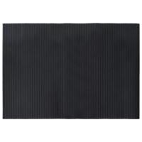 VidaXL Vloerkleed rechthoekig 70x100 cm bamboe zwart - thumbnail