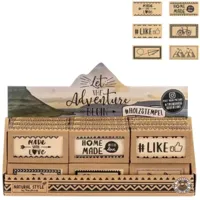 Stempel Let the Adventure Begin 6 cm 6 assorti | 36 stuks - thumbnail