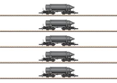 Märklin 82092 Z 5-delige set Carbid-flessenwagen van SKW Trostberg AG