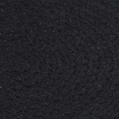 VidaXL Placemats 6 st rond 38 cm katoen effen zwart VidaXL Placemats 6 st rond 38 cm katoen effen zwart