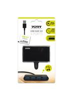 PORT Designs 900121 USB 3.2 Gen 1-hub 4 poorten Zwart - thumbnail