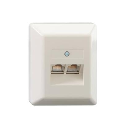 Rutenbeck UAE8/8(8/8)LSA Aprw Netwerkdoos Schroefbevestiging Zuiver wit