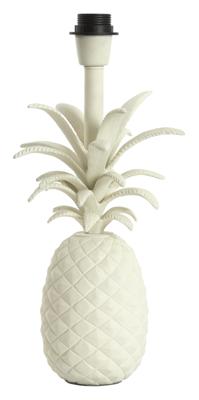 Light & Living Tafellamp 'Pineapple' 37cm, kleur Crème (excl. kap)