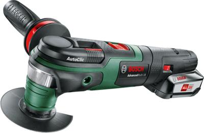 Bosch Groen AdvancedMulti 18 | 18V Li-Ion accu | Multitool set in koffer met 1 x 2,5Ah accu - 0603104001
