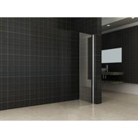 Douchewand Wiesbaden met muurprofiel 40x200cm 10mm NANO coating - thumbnail