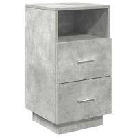 Nachtkastjes 2 st met 2 lades 36x36x68 cm betongrijs - thumbnail