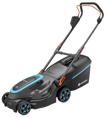 GARDENA accugrasmaaier powermax 37/36v p4a solo (zwart/grijs, accu en oplader niet inbegrepen, power for all alliance)