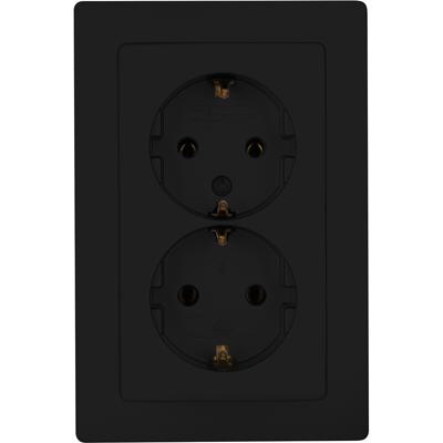 Kopp 920950089 Wandcontactdoos Inzetstuk Paris Zwart (mat) 1 stuk(s)