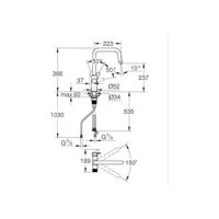 Keukenfilterkraan - Supersteel - Waterfiltratie - Hoge U-vormige uitloop - 150° draaibaar - GROHE Blue Pure Start - 30595DC0 - thumbnail